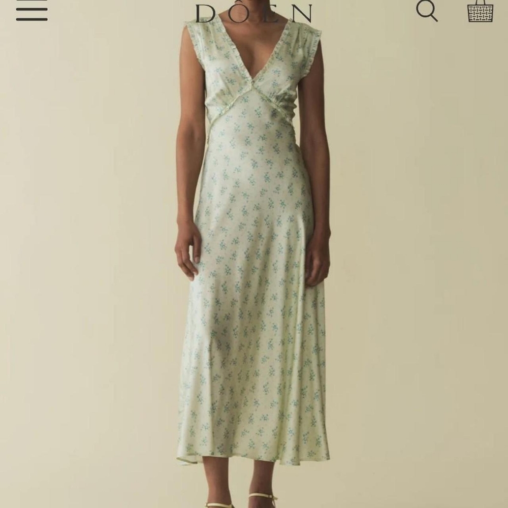 NWT Doen Tahlia Dress Verte XS
